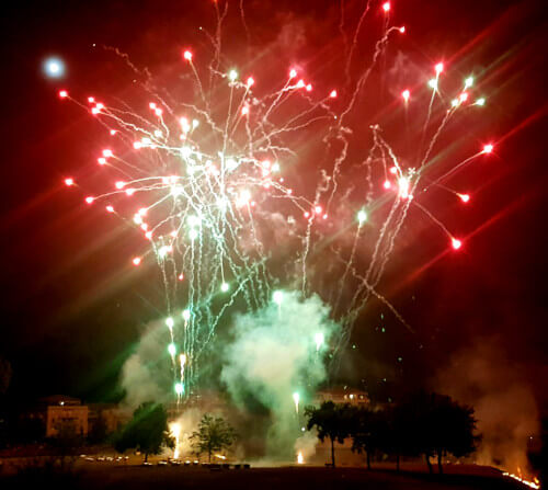 Nationalfeiertag 14.Juli Feuerwerk