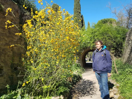 Pause im Botanischen Garten Montpellier