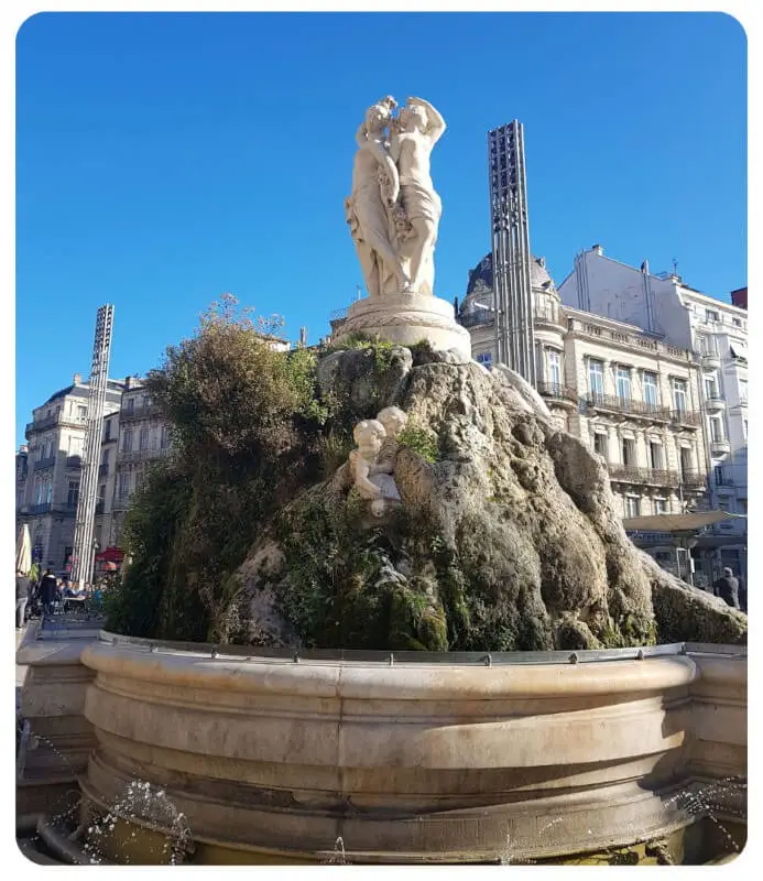 Die Opéra Comedie auf dem Place de la Comédie in der Altstadt von Montpellier