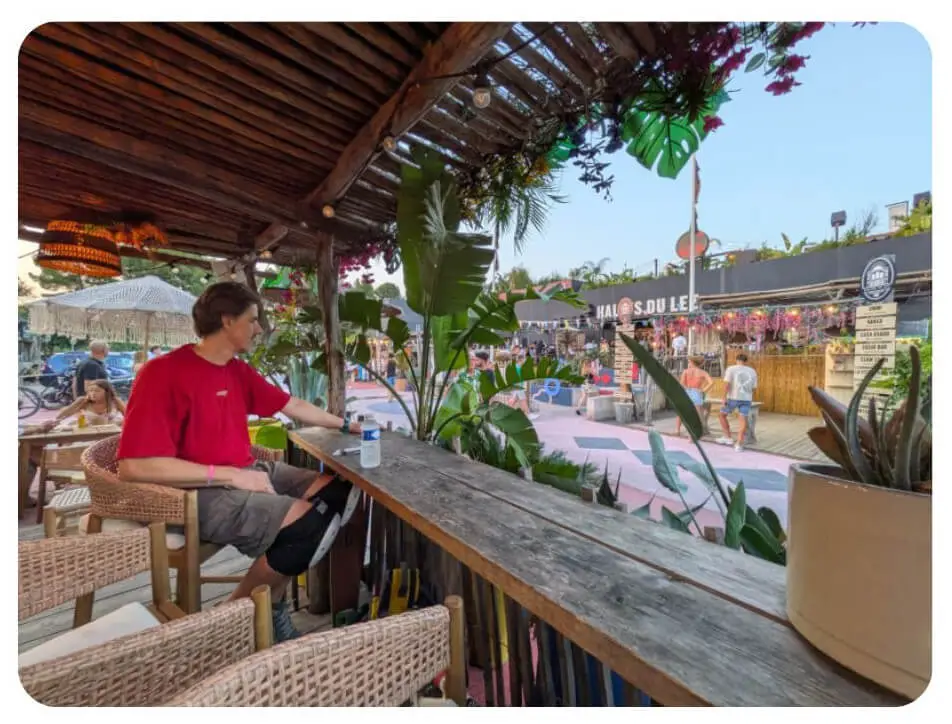 Marché du Lez - angesagtes Ausflugslokal direkt am Radweg zum Strand