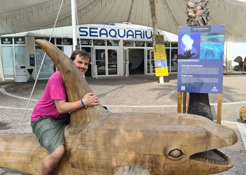 Vor dem Seaquarium in Le Grau-du-Roi